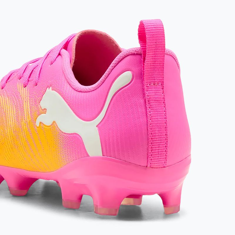 Dětské kopačky PUMA Future 9 Play FG/AG Jr poison pink/puma wht/sun stream/bright aqua/puma blk 4