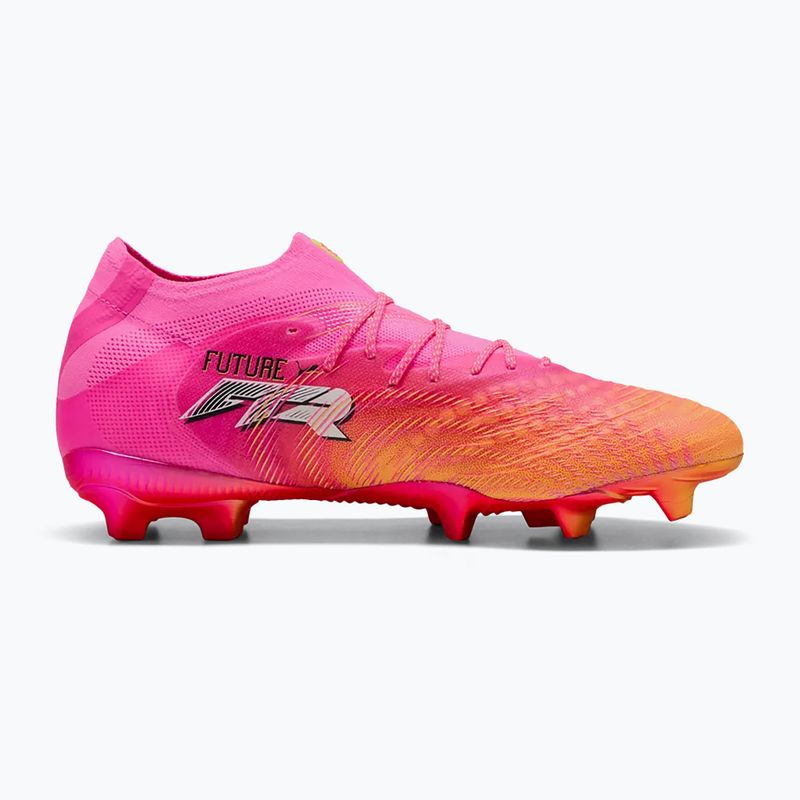 Kopačky PUMA Future 9 Ultimate FG poison pink/puma wht/sun stream/bright aqua/puma blk 2