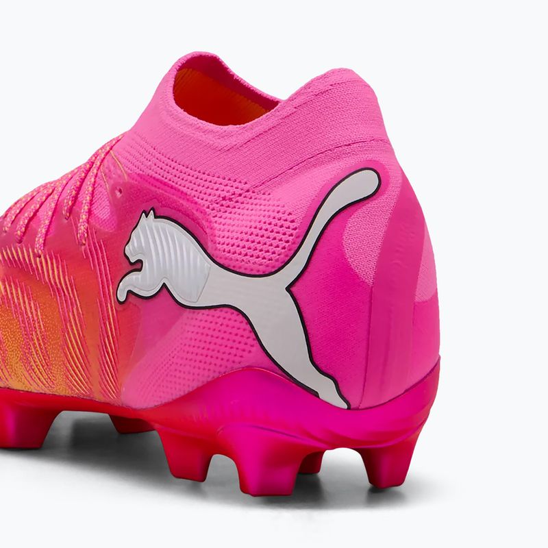 Kopačky PUMA Future 9 Ultimate FG poison pink/puma wht/sun stream/bright aqua/puma blk 4
