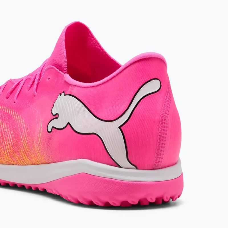 Kopačky PUMA Future 9 Match Fusion TT poison pink/puma white/sun stream/bright aqua/puma black 4