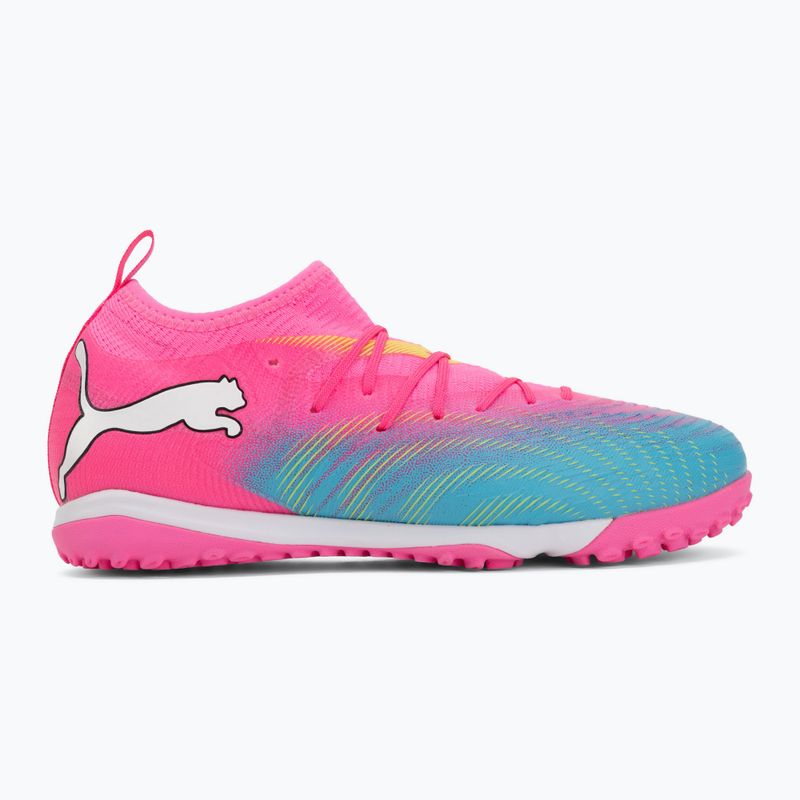 Dětské kopačky PUMA Future 9 Match TT + Mid Jr poison pink/puma wht/sun stream/bright aqua/puma blk 2