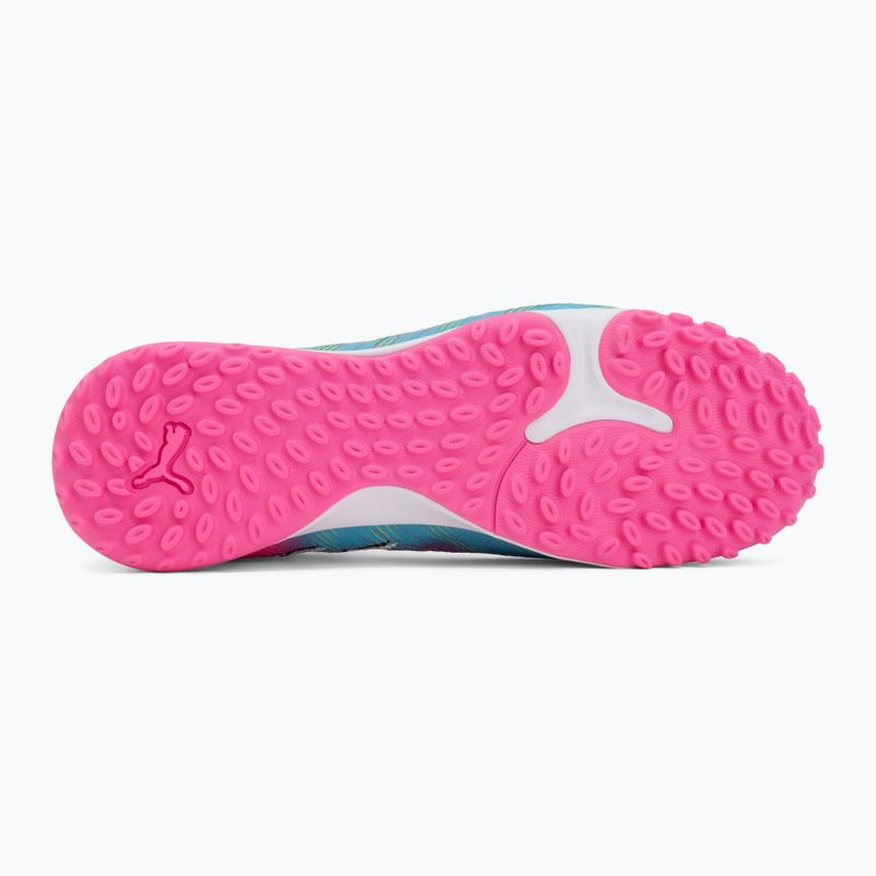 Dětské kopačky PUMA Future 9 Match TT + Mid Jr poison pink/puma wht/sun stream/bright aqua/puma blk 4