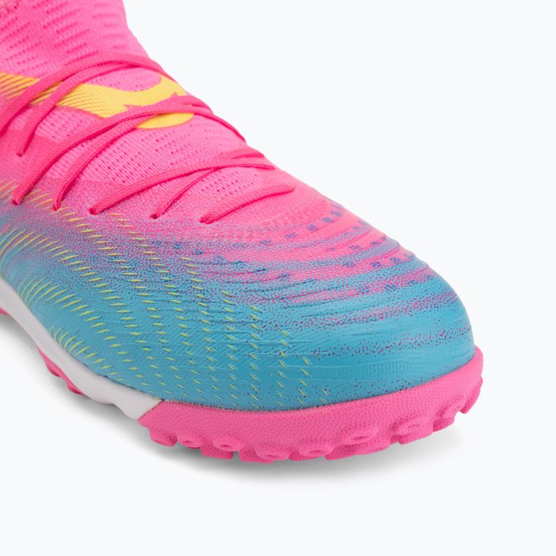 Dětské kopačky PUMA Future 9 Match TT + Mid Jr poison pink/puma wht/sun stream/bright aqua/puma blk 7