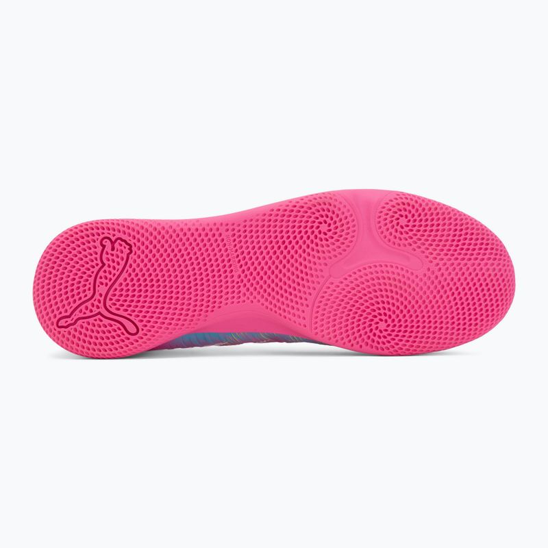 Dětské kopačky PUMA Future 9 Play IT Jr poison pink/puma wht/sun stream/bright aqua/puma blk 4
