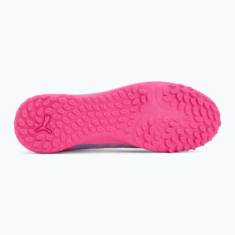 Dětské kopačky PUMA Future 9 Play TT poison pink/puma white/sun stream/bright aqua/puma black 4