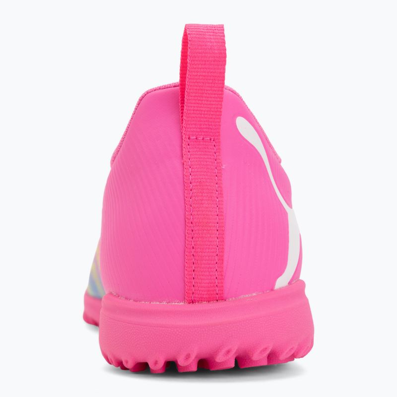 Dětské kopačky PUMA Future 9 Play TT poison pink/puma white/sun stream/bright aqua/puma black 6