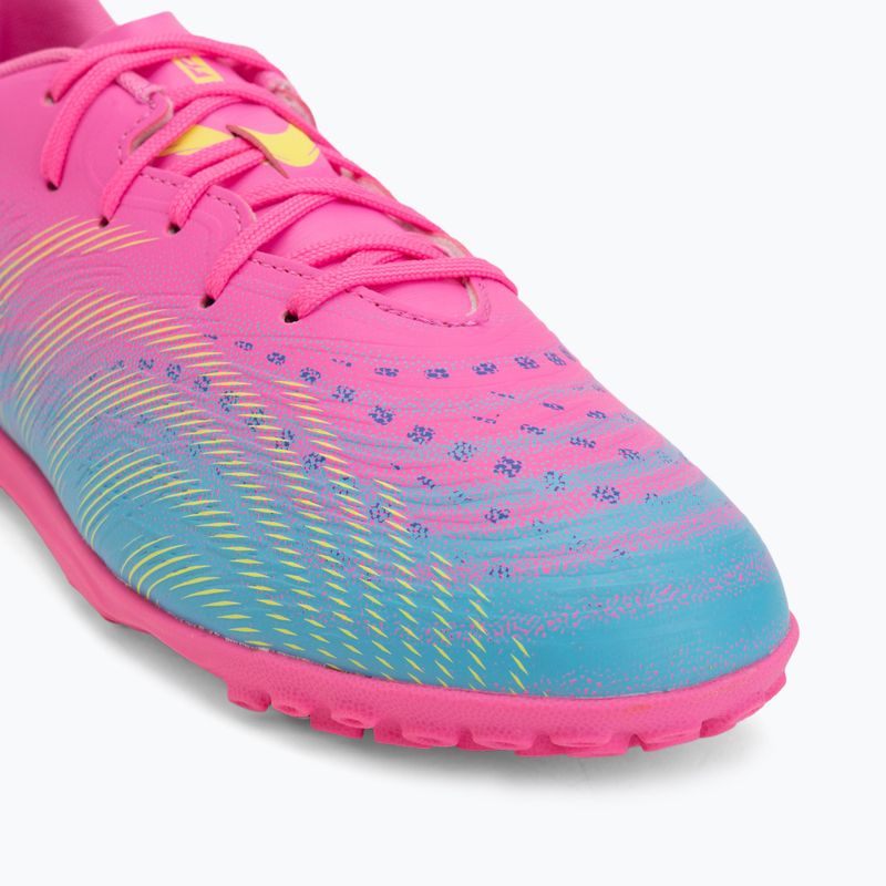 Dětské kopačky PUMA Future 9 Play TT poison pink/puma white/sun stream/bright aqua/puma black 7