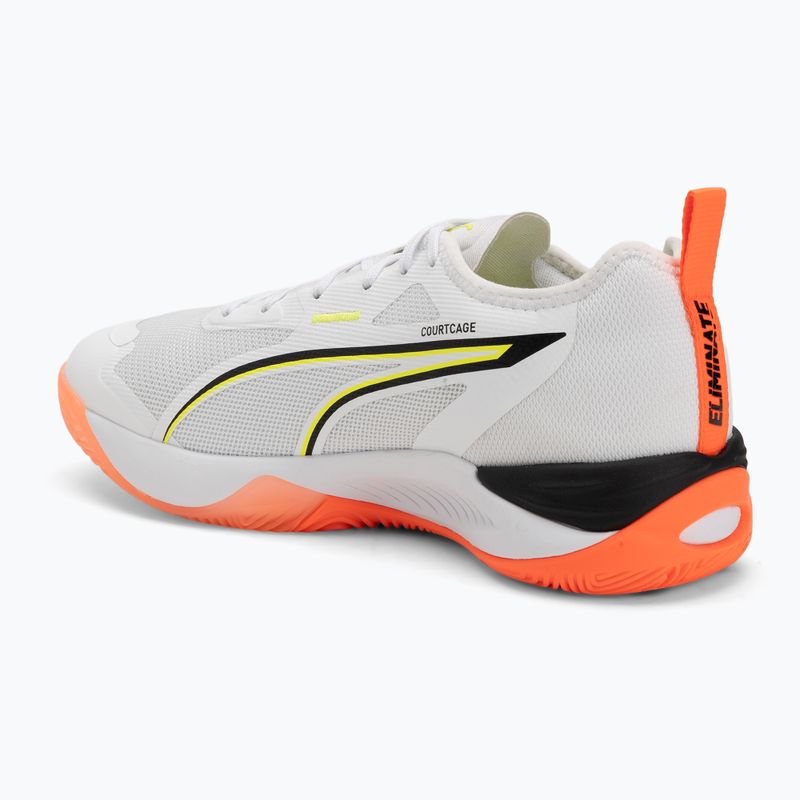 Boty na házenou PUMA Eliminate Nitro 4 Game On puma white/glowing red/ultra blue 3