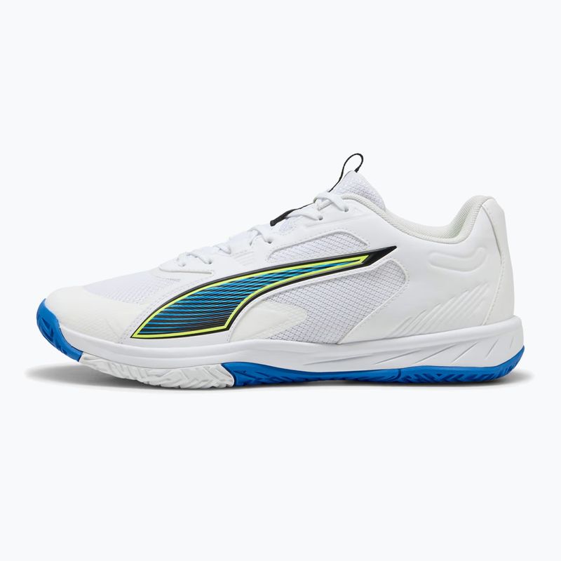 Boty na házenou PUMA Accelerate Turbo 4 Game On puma white/glowing red/ultra blue 8