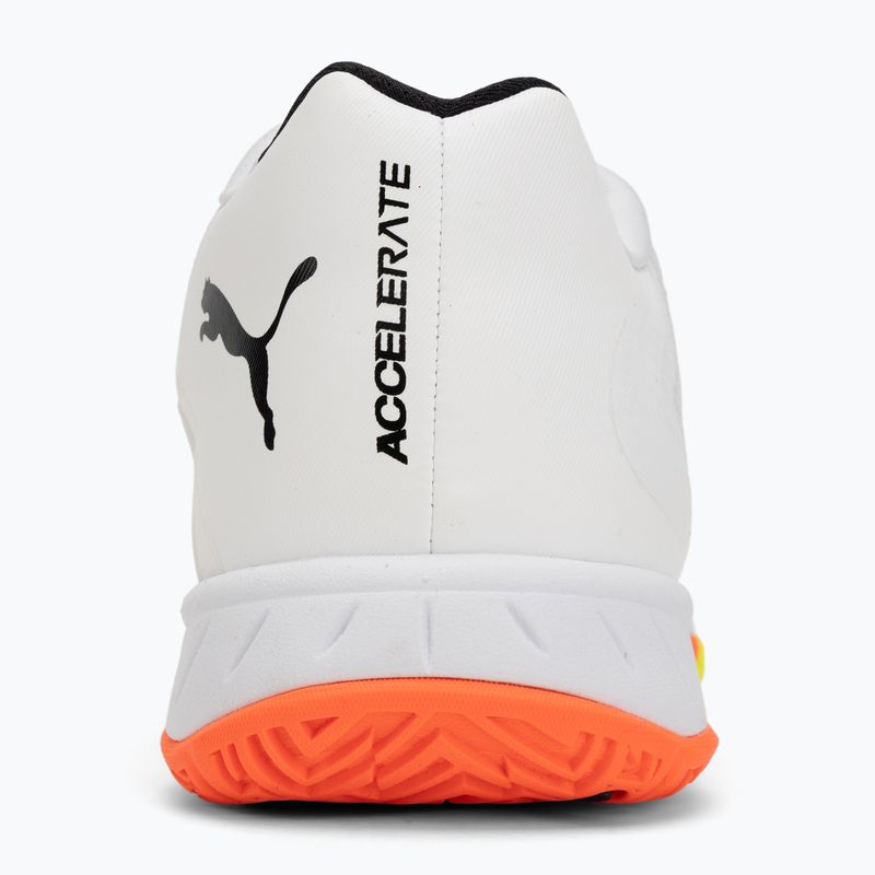 Boty na házenou PUMA Accelerate Turbo 4 Game On puma white/glowing red/ultra blue 6