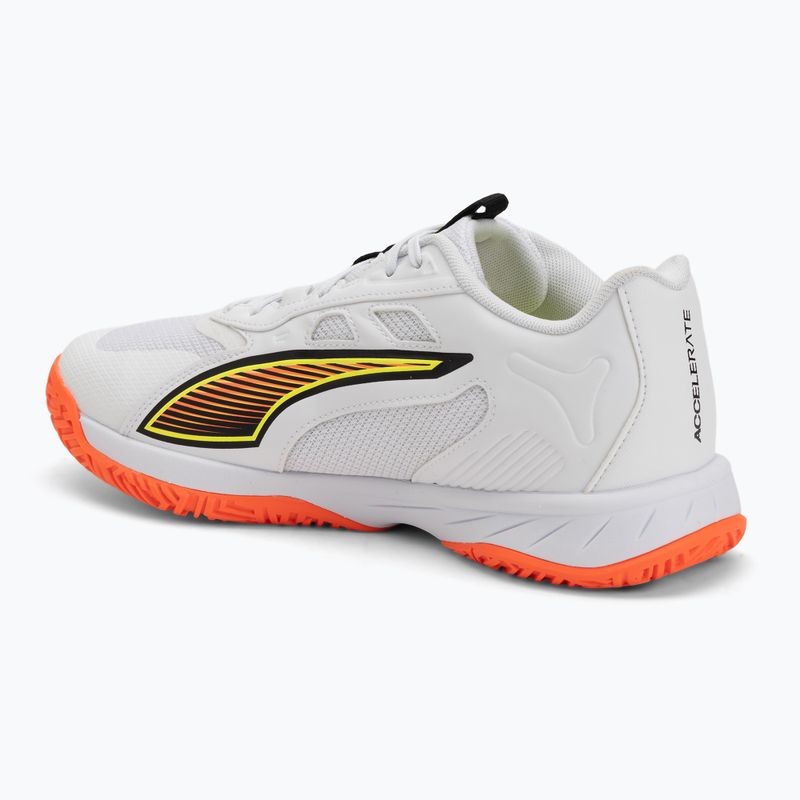 Boty na házenou PUMA Accelerate Pro 4 Game On puma white/glowing red/ultra blue 3