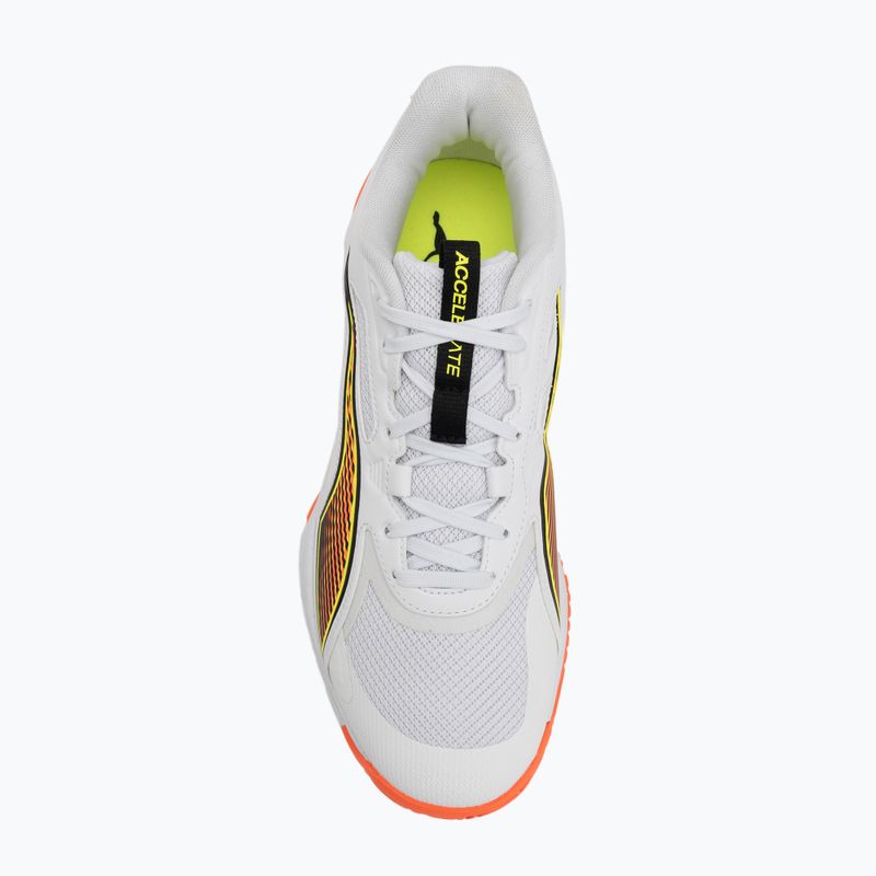 Boty na házenou PUMA Accelerate Pro 4 Game On puma white/glowing red/ultra blue 5