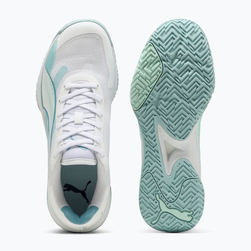 Házenkářské boty PUMA Accelerate Pro 4 Game On puma white/baltic sea blue/fresh water 3