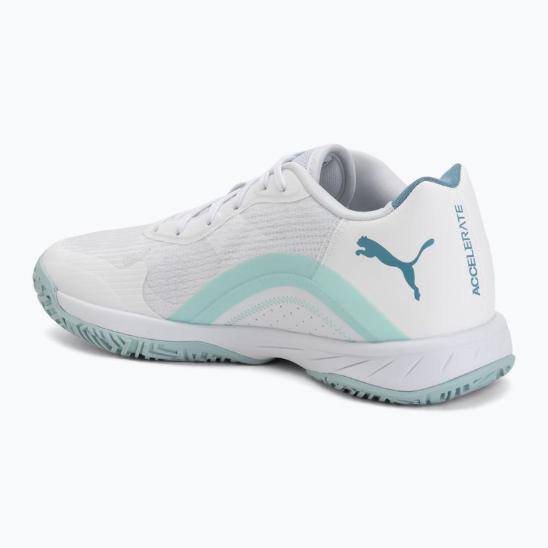 Házenkářské boty PUMA Accelerate Pro 4 Game On puma white/baltic sea blue/fresh water 3
