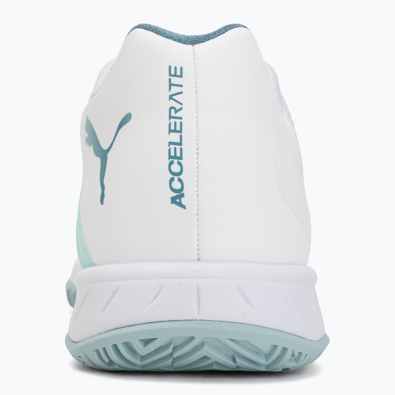 Házenkářské boty PUMA Accelerate Pro 4 Game On puma white/baltic sea blue/fresh water 6