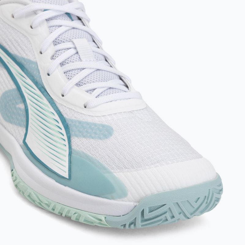 Házenkářské boty PUMA Accelerate Pro 4 Game On puma white/baltic sea blue/fresh water 7