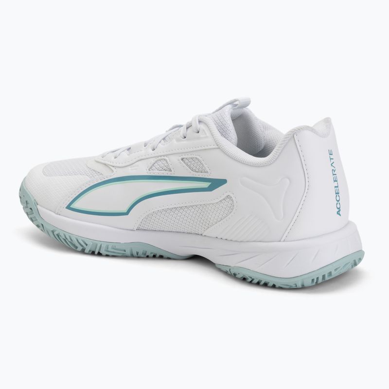 Házenkářské boty PUMA Accelerate Pro 4 Game On puma white/baltic sea blue/fresh water 3