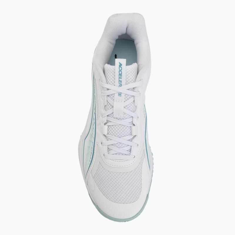 Házenkářské boty PUMA Accelerate Pro 4 Game On puma white/baltic sea blue/fresh water 5