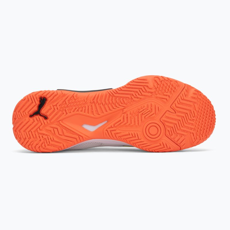 Dětské boty na házenou PUMA Accelerate 4 Game On Jr puma white/glowing red/ultra blue 4