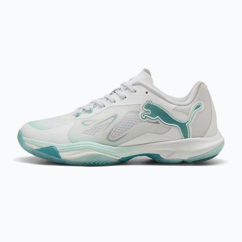 Dámské boty na házenou PUMA Vantage Nitro Game On Puma White/Baltic Blue/Fresh Water 8