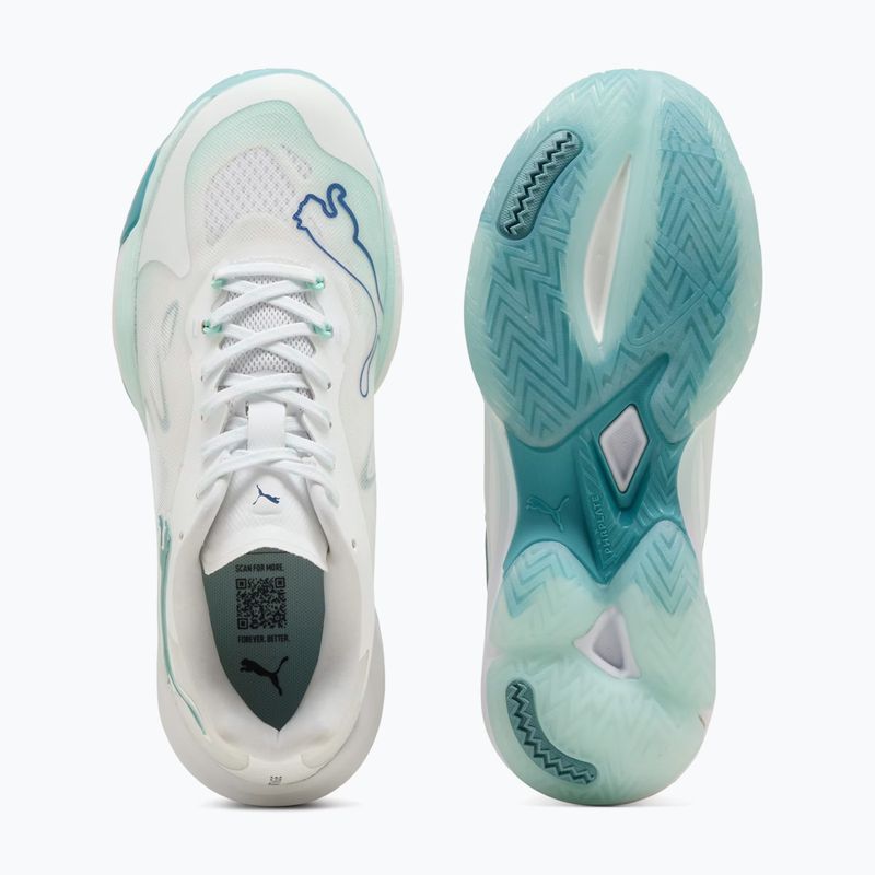 Dámské boty na házenou PUMA Vantage Nitro Game On Puma White/Baltic Blue/Fresh Water 12