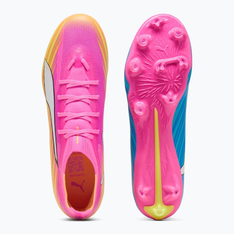 Kopačky PUMA Ultra 6 Match FG/AG poison pink/puma white/sun stream/bright aqua/puma black 5