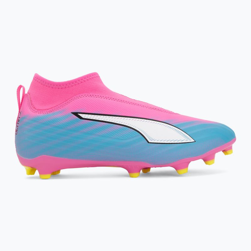 Dětské kopačky PUMA Ultra 6 Match+ LL FG/AG Jr poison pink/puma white/sun stream/bright aqua/puma black 2