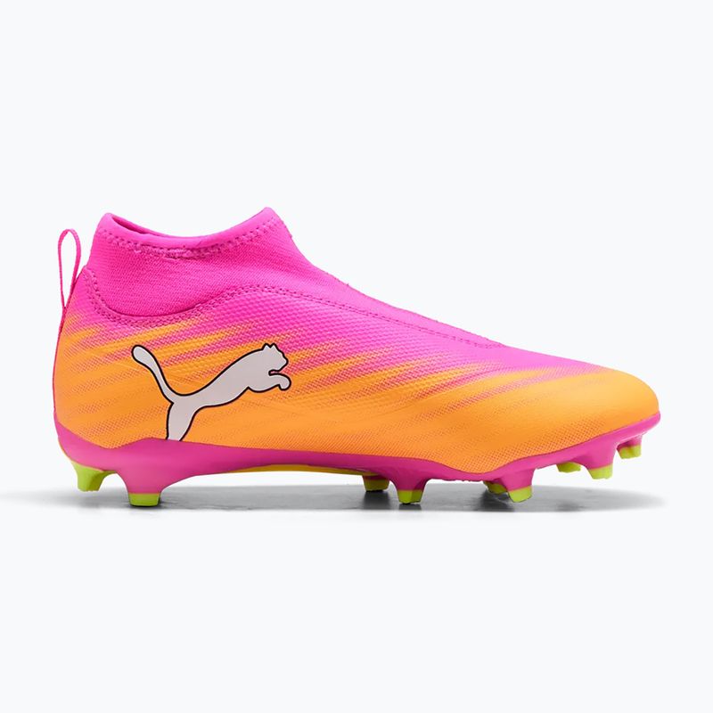 Dětské kopačky PUMA Ultra 6 Match+ LL FG/AG Jr poison pink/puma white/sun stream/bright aqua/puma black 2