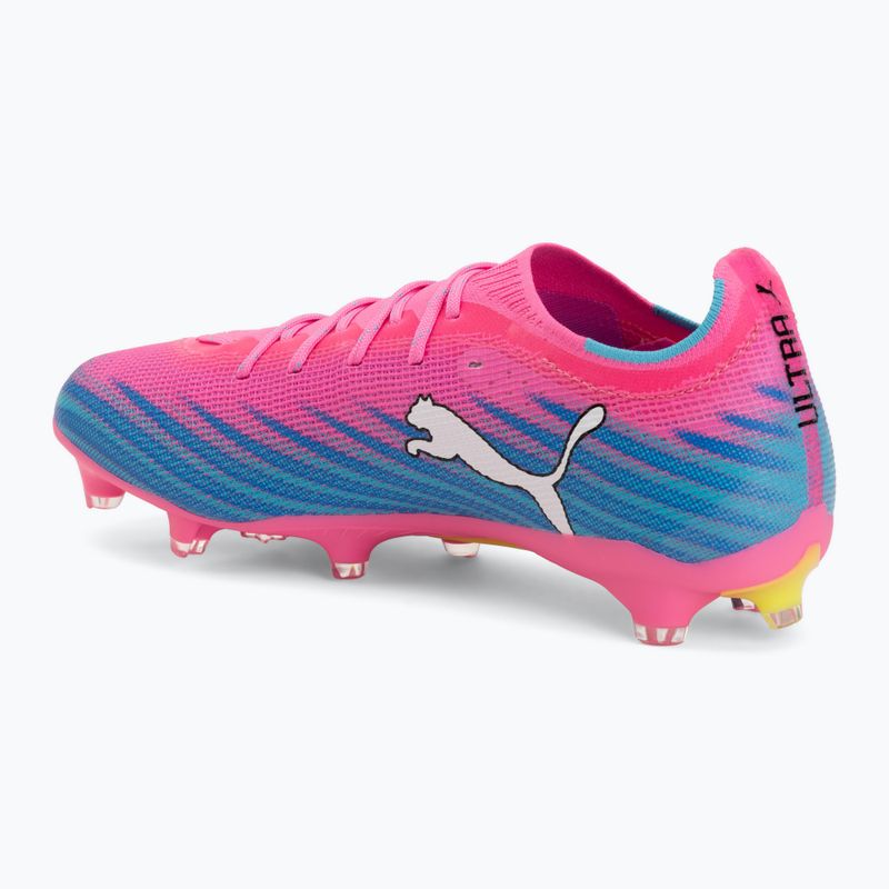 Kopačky PUMA Ultra 6 Pro FG/AG poison pink/puma white/sunstream/bright aqua/puma black 3
