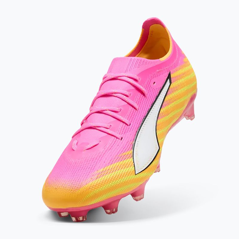 Kopačky PUMA Ultra 6 Pro FG/AG poison pink/puma white/sunstream/bright aqua/puma black 4