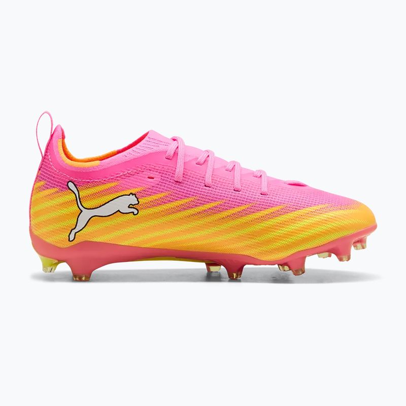 Dětské kopačky PUMA Ultra 6 Pro Jr FG/AG poison pink/puma white/sunstream/bright aqua/puma black 2