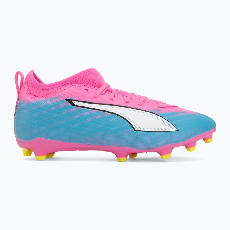 Dětské kopačky PUMA Ultra 6 Match FG/AG Jr poison pink/puma white/sun stream/bright aqua/puma black 2