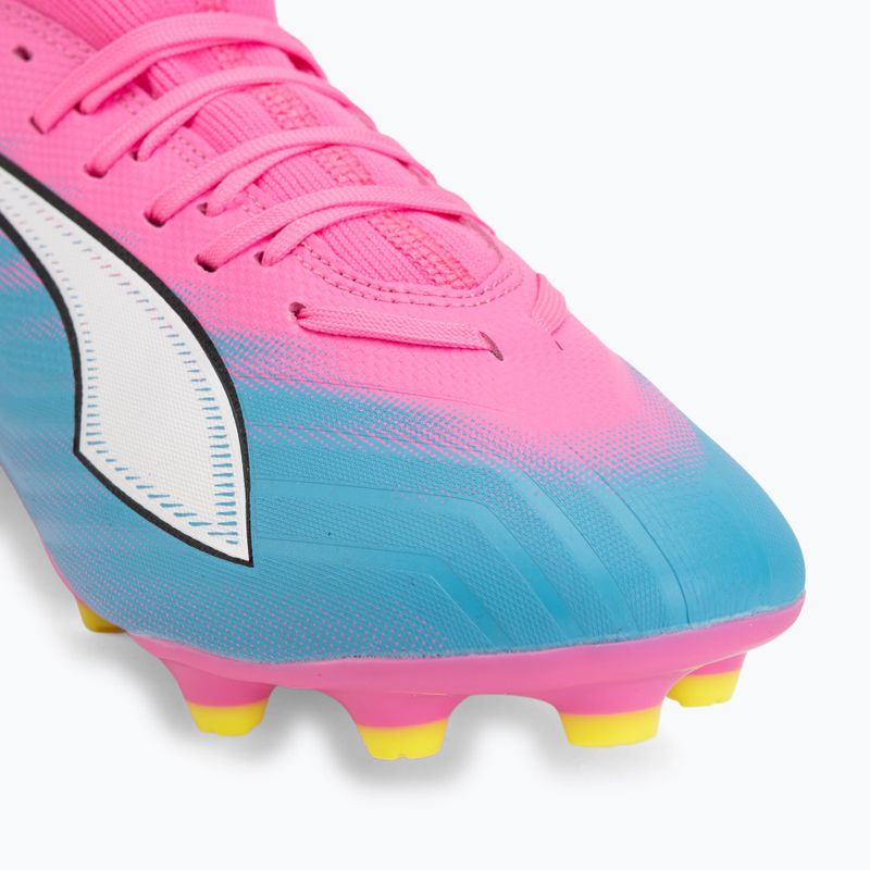 Dětské kopačky PUMA Ultra 6 Match FG/AG Jr poison pink/puma white/sun stream/bright aqua/puma black 7