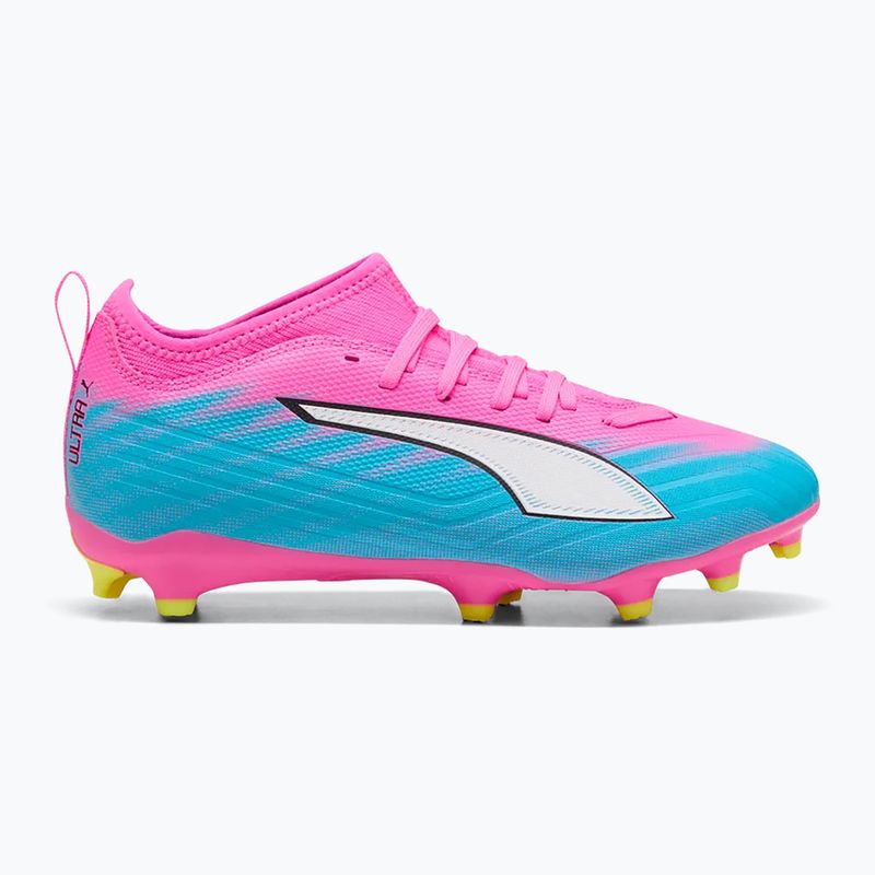 Dětské kopačky PUMA Ultra 6 Match FG/AG Jr poison pink/puma white/sun stream/bright aqua/puma black 3