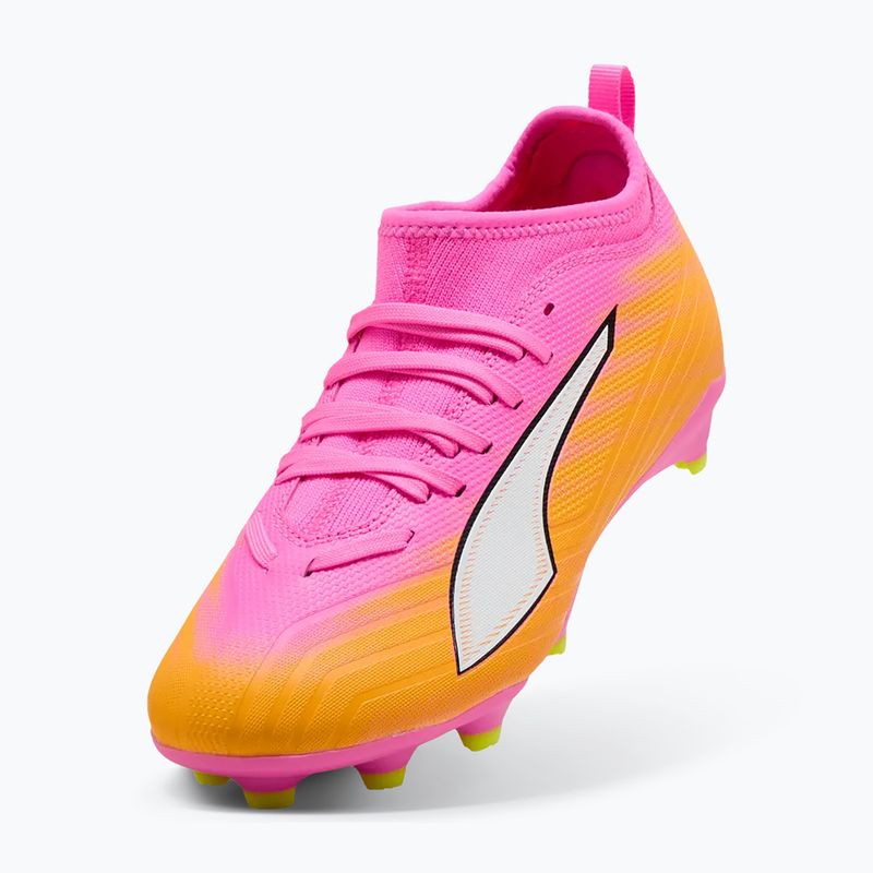 Dětské kopačky PUMA Ultra 6 Match FG/AG Jr poison pink/puma white/sun stream/bright aqua/puma black 4