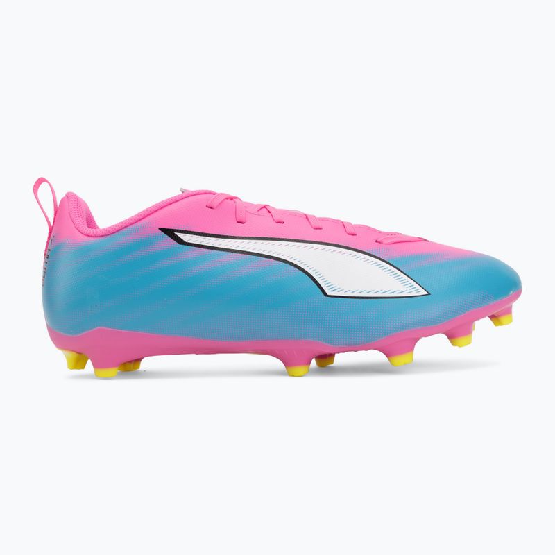 Dětské kopačky PUMA Ultra 6 Play FG/AG Jr poison pink/puma wht/sun stream/bright aqua/puma blk 2
