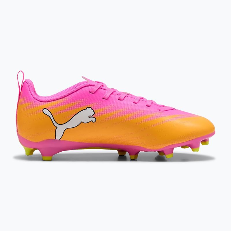 Dětské kopačky PUMA Ultra 6 Play FG/AG Jr poison pink/puma wht/sun stream/bright aqua/puma blk 2