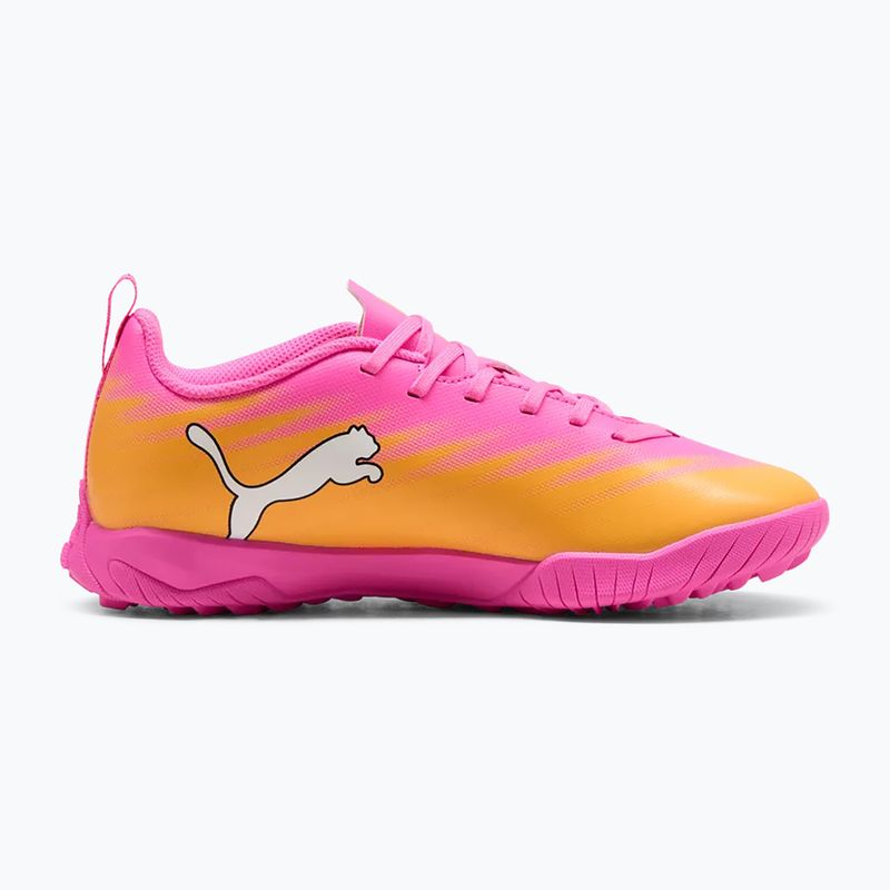 Dětské kopačky PUMA Ultra 6 Play TT Jr poison pink/puma wht/sun stream/bright aqua/puma blk 2