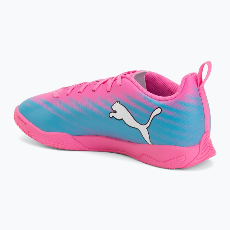 Dětské kopačky PUMA Ultra 6 Play It Jr poison pink/puma wht/sun stream/bright aqua/puma blk 3