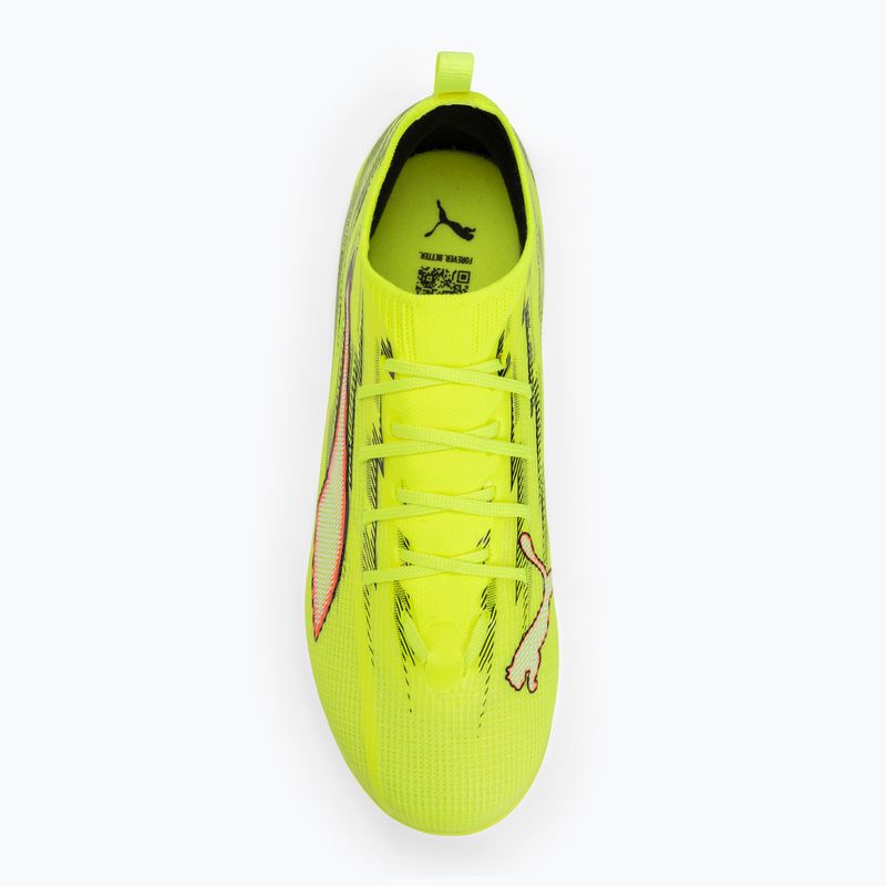 Kopačky PUMA Ultra 6 Pro Jr FG/AG yellow alert/puma black/glowing red/lime squeeze 5