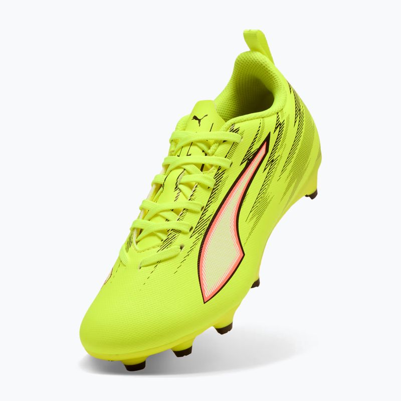 Dětské kopačky PUMA Ultra 6 Play FG/AG Jr yellow alert/puma black/glowing red/lime squeeze 8