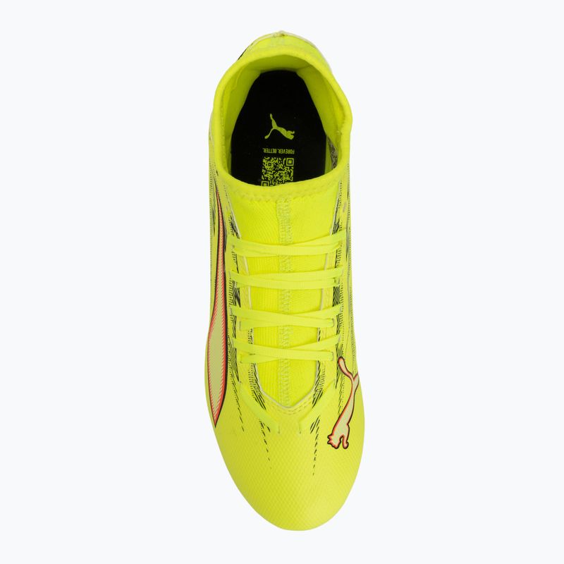 Fotbalové kopačky PUMA Ultra 6 Play+ FG/AG yellow alert/puma black/glowing red/lime squeeze 5