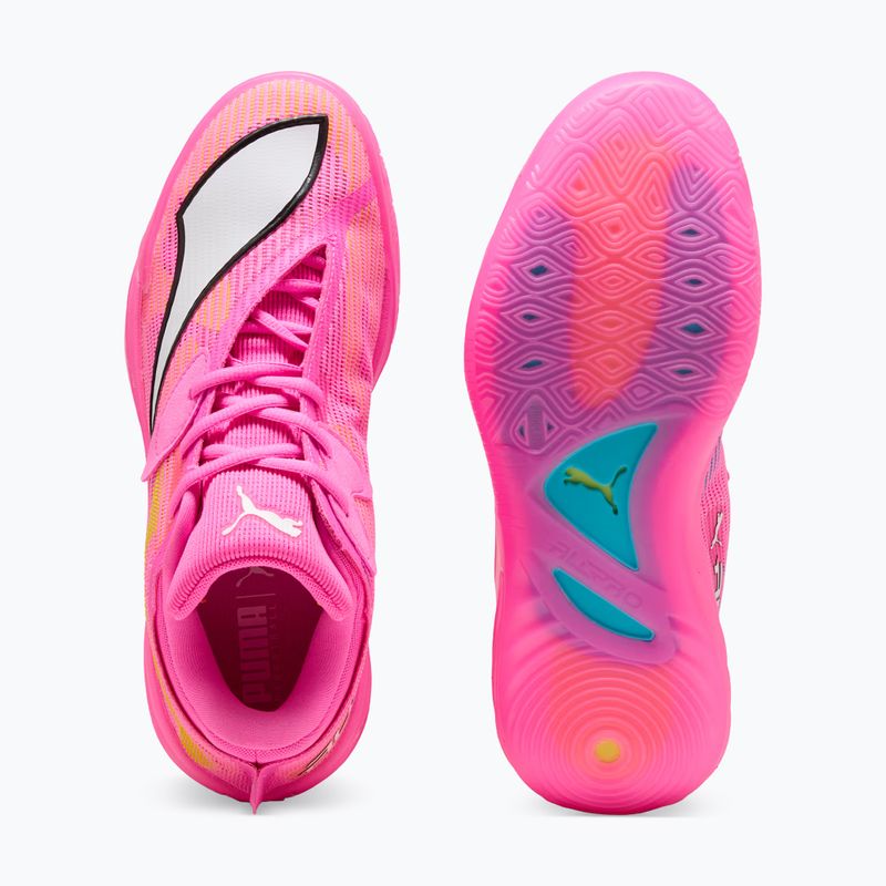 Basketbalové boty PUMA All-Pro NITRO 2 Showtime poison pink/bright aqua/lime squeeze 3