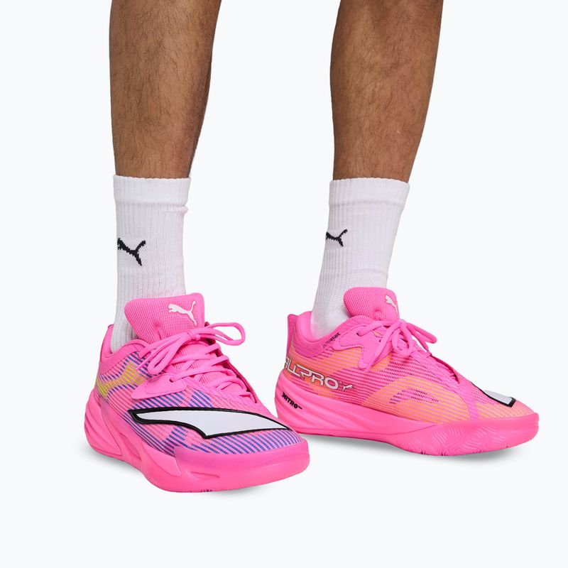 Basketbalové boty PUMA All-Pro NITRO 2 Showtime poison pink/bright aqua/lime squeeze 6