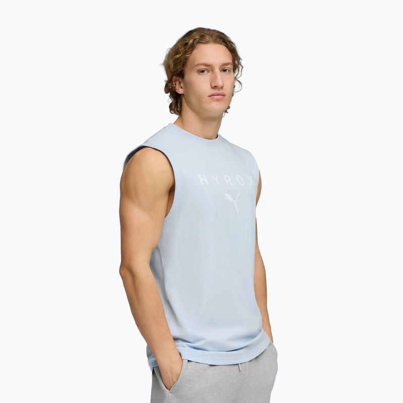 Pánská tréninková košile PUMA x HYROX Cutoff Tank šedá