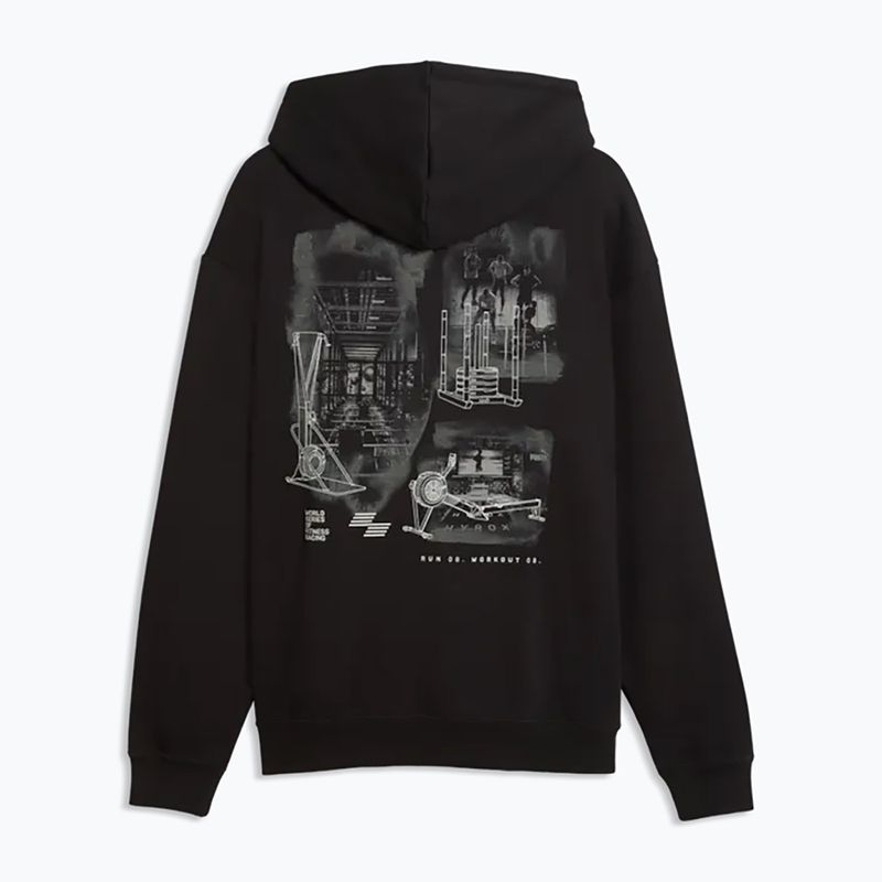 Pánská tréninková mikina PUMA x HYROX Heavyweight Hoodie černá 5