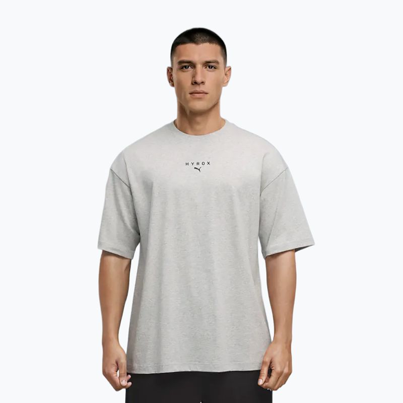 Pánské tréninkové tričko PUMA x HYROX Lifestyle Tee šedé