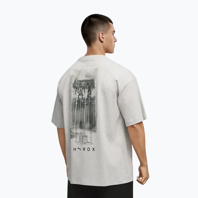 Pánské tréninkové tričko PUMA x HYROX Lifestyle Tee šedé 3