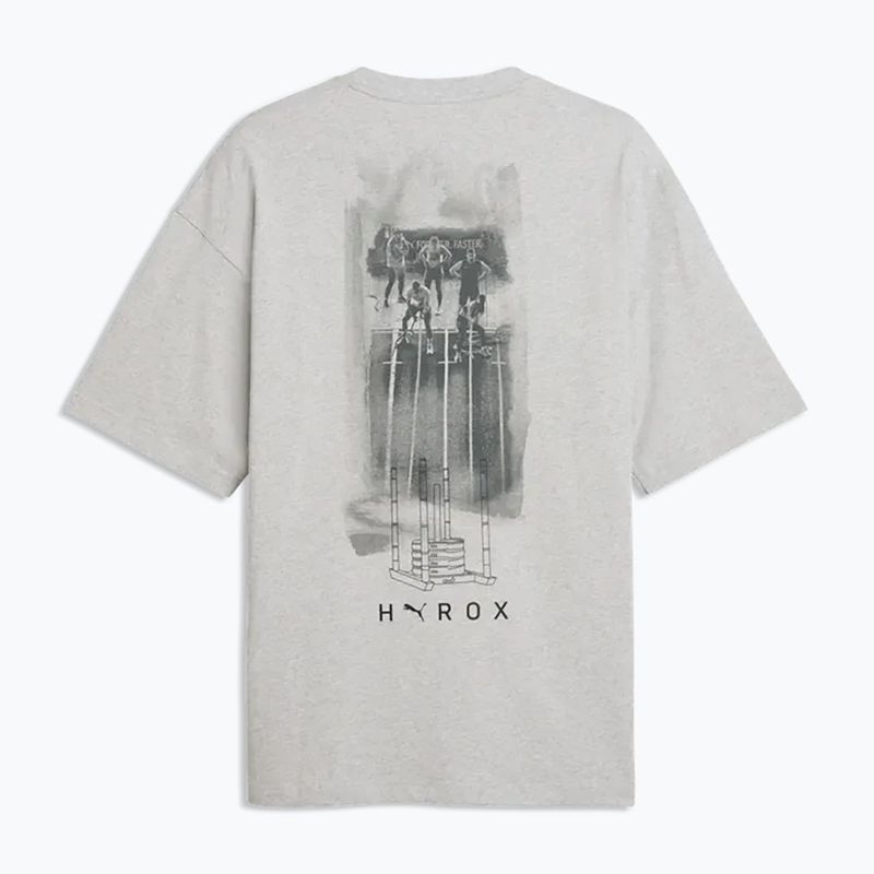Pánské tréninkové tričko PUMA x HYROX Lifestyle Tee šedé 5