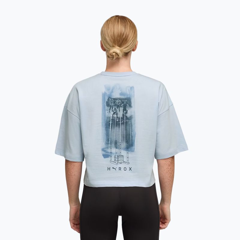 Dámské tréninkové tričko PUMA x HYROX Cropped Lifestyle Tee šedé 3